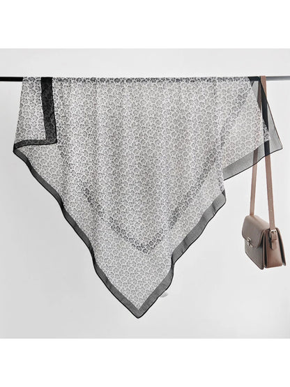 Scarvii - Paisley Contrast Border Scarf