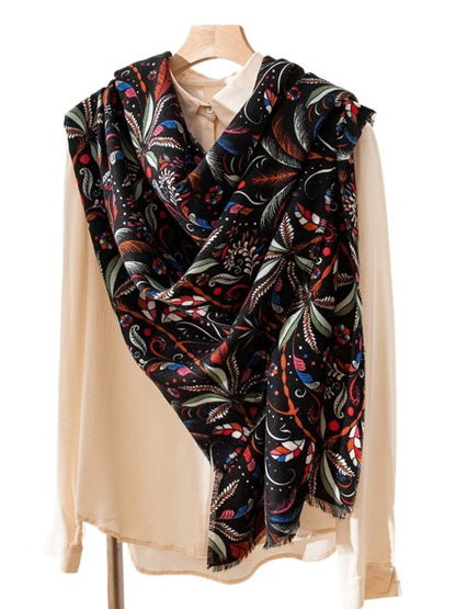 Scarvii - Elegant Tree Print Scarf & Shawl