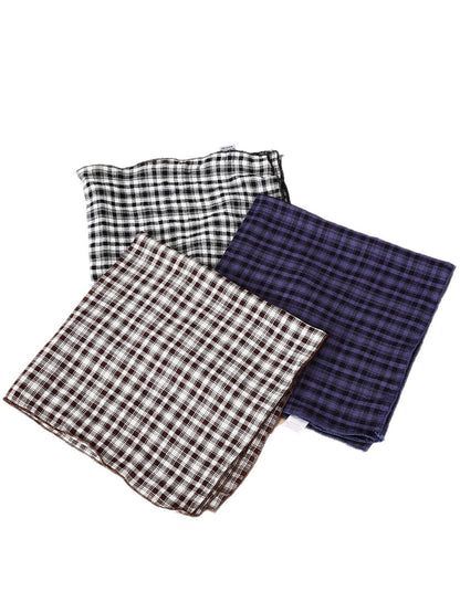 Scarvii - Checked and Striped Everyday Square Scarf