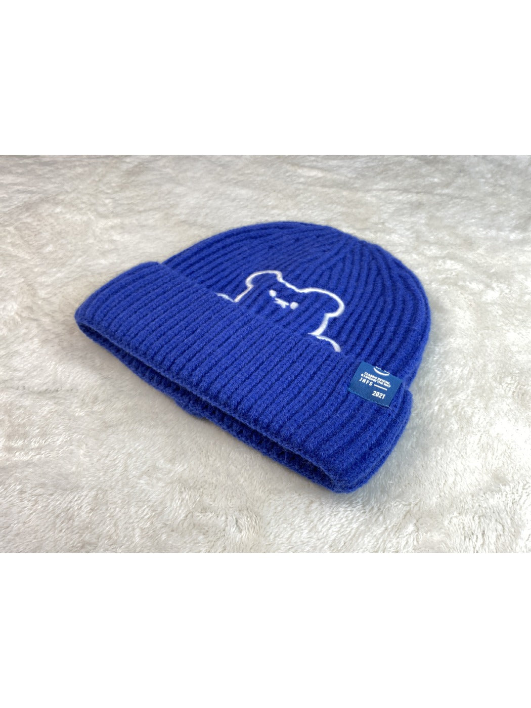 Haila - Winter Bear Embroidery Knitted Beanie