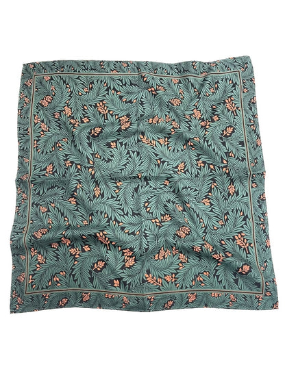 Scarvii - Stripe Floral Print Scarf - Elegant & Versatile