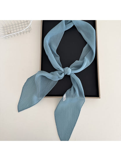 Scarvii - Elegant Narrow Solid Color Scarf