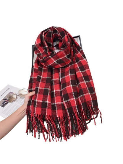 Scarvii - Soft Plaid Winter Scarf