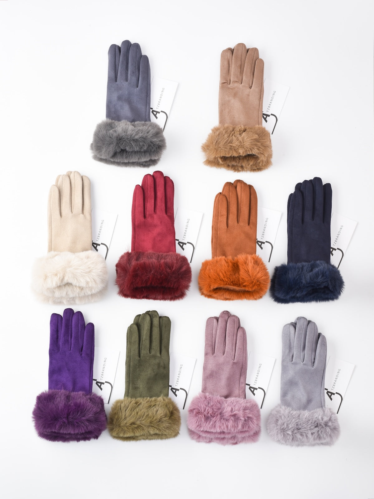 Gloving - Women's Faux Fur-Cuff Winter Gloves