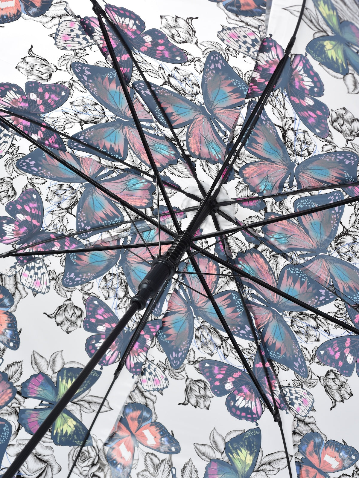 Rano - Clear Butterfly Walking Stick Umbrella