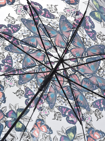 Rano - Clear Butterfly Walking Stick Umbrella