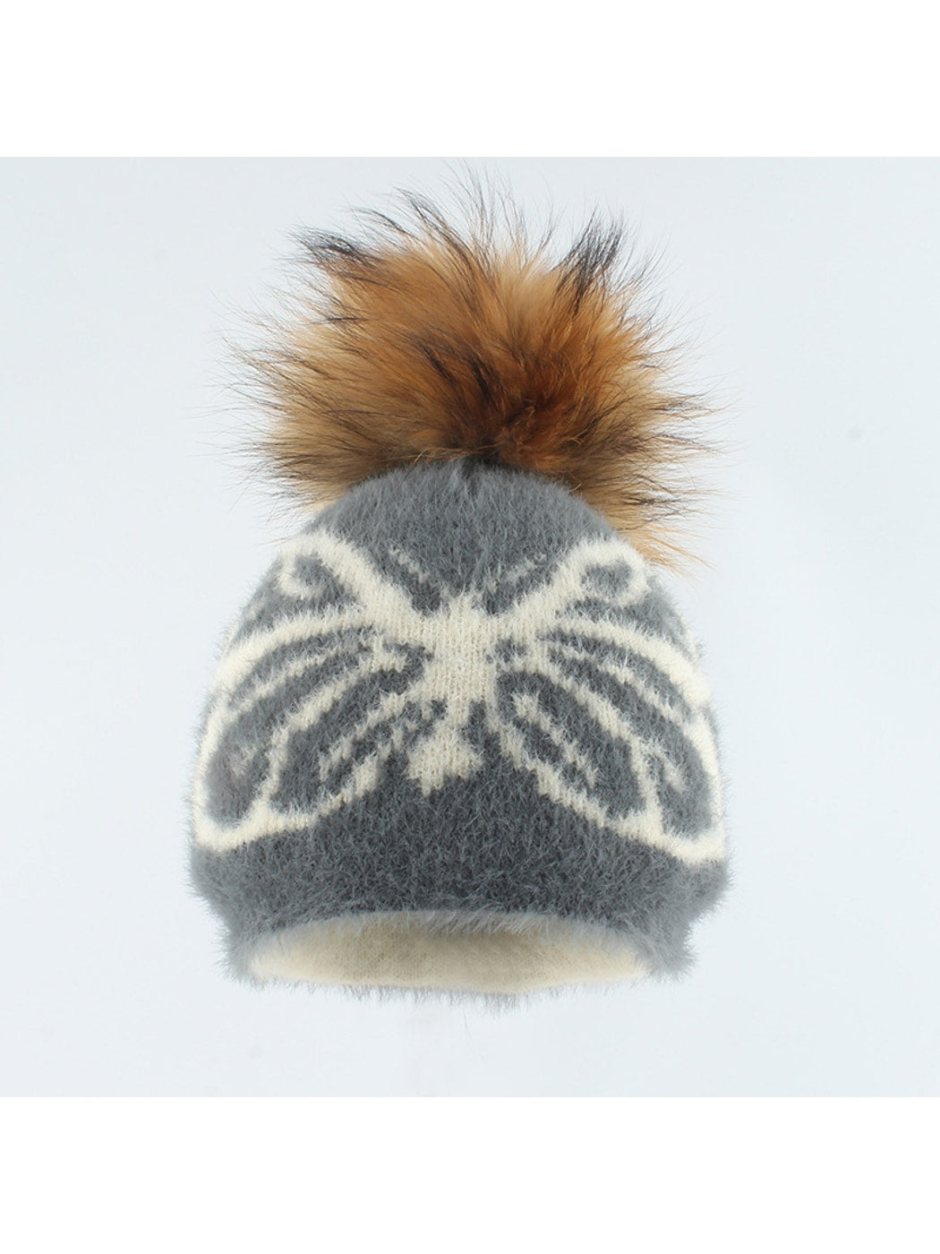 Haila - Winter Butterfly Pattern Beanie