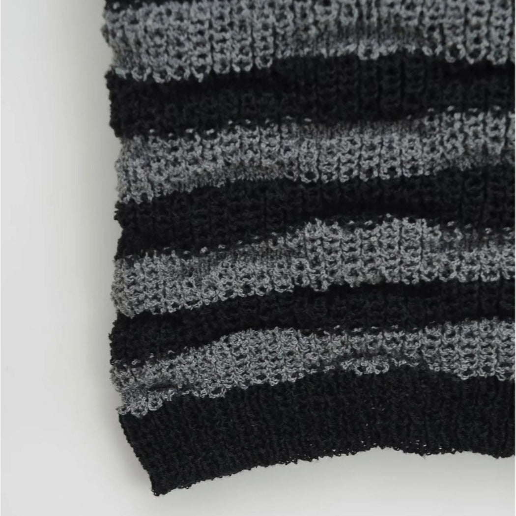 Vesty -  Striped Backless Halter Top - Soft & Sexy
