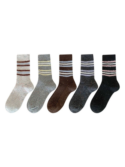 Rufia - Speckled Rib Crew Socks