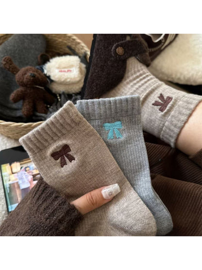 Rufia - Classic Ribbon Detail Crew Socks