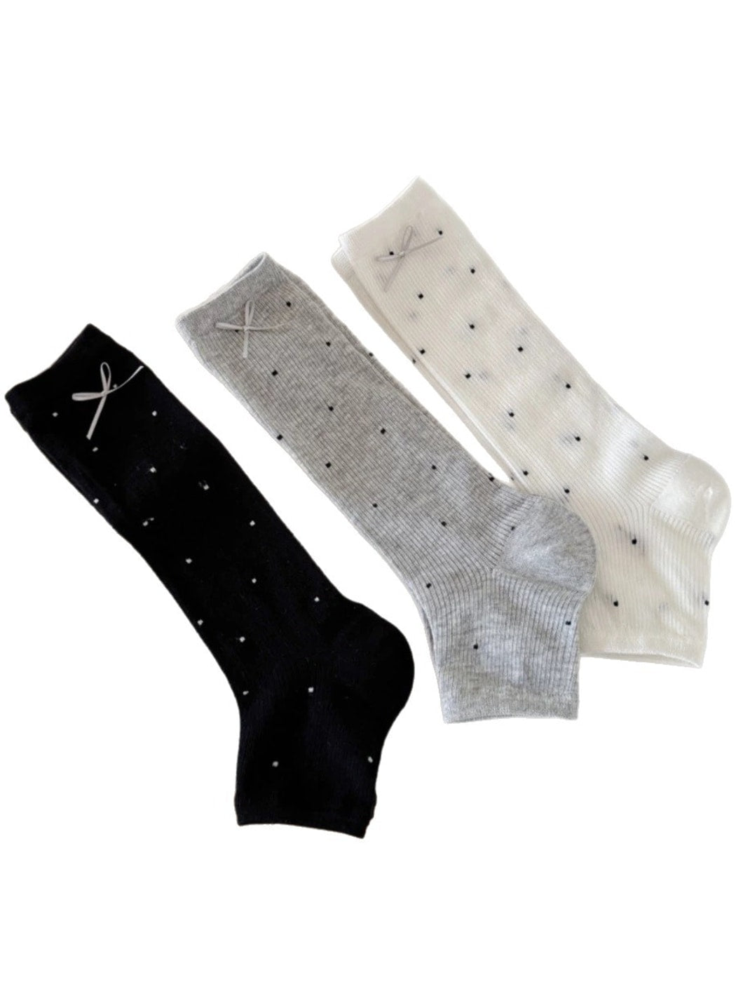 Rufia - Polka Dot Bow Detail Socks