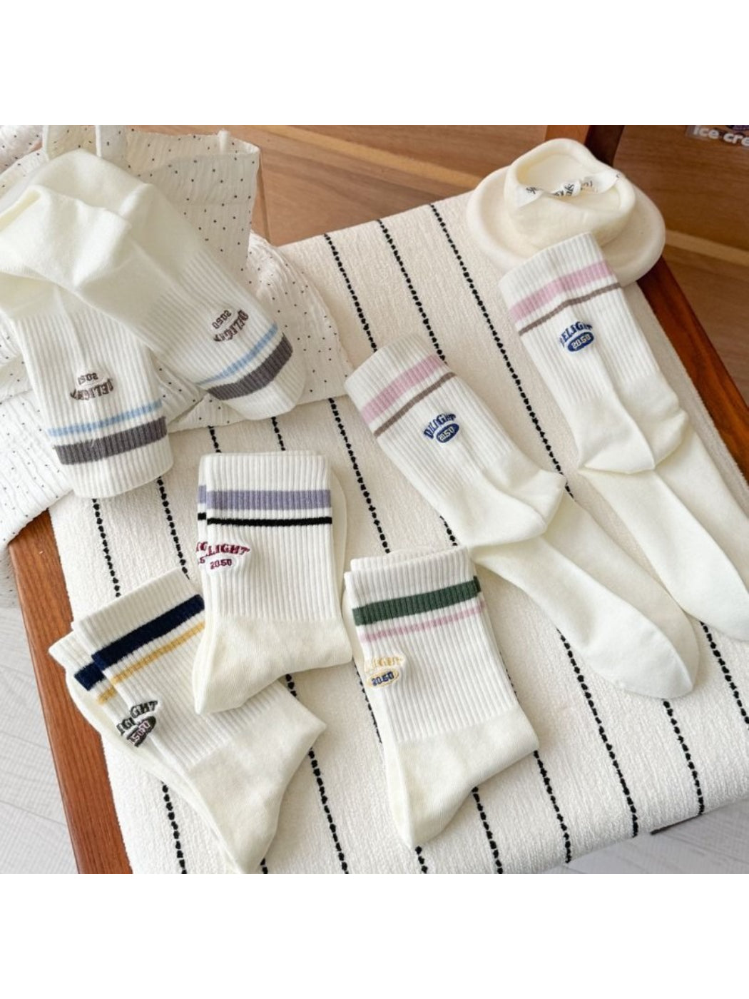 Rufia - Casual Stripe Crew Socks product image 3