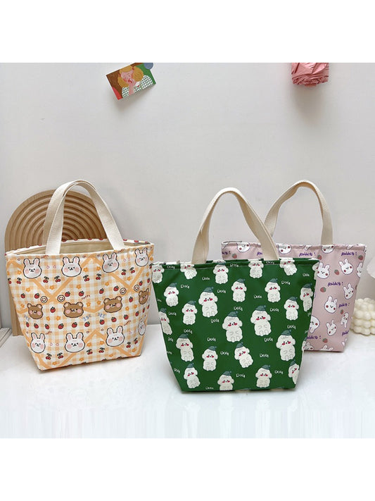Cosbai - Cute Animal Print Lunch Tote Bag