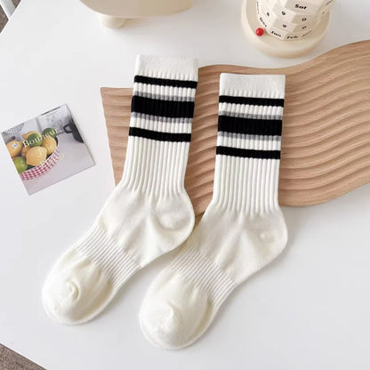 Rufia - Minimalist Striped Crew Socks