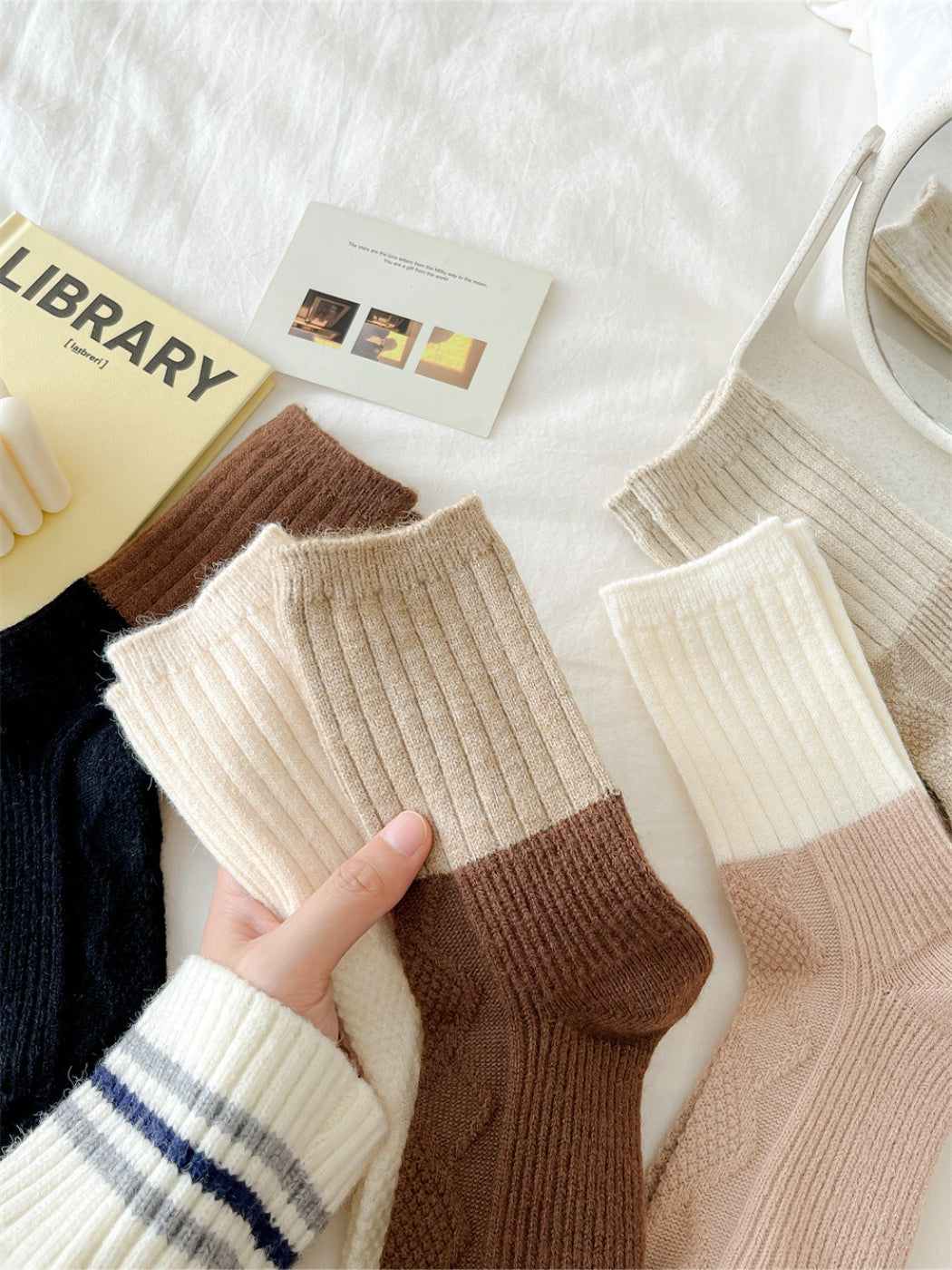 Rufia - Colorblock Cozy Crew Socks