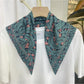 Scarvii - Stripe Floral Print Scarf - Elegant & Versatile
