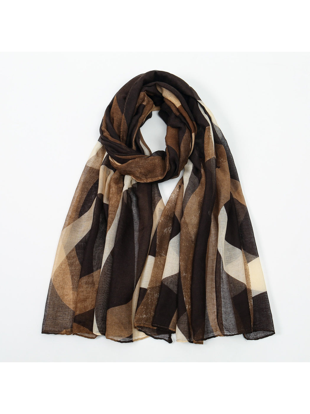 Scarvii - Abstract Curve Print Spring Scarf