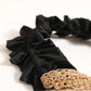 Cosbai - Ruffle Trim Crochet Sling Bag - Vintage & Chic