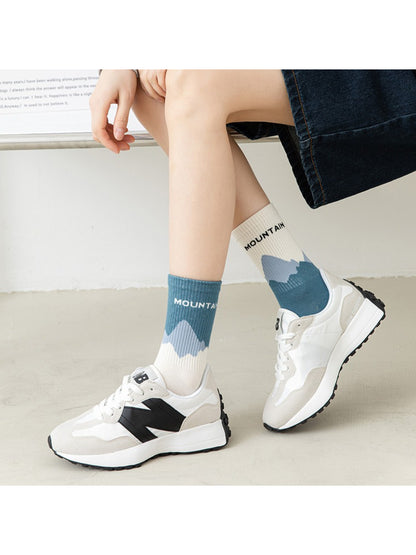 Rufia - Mountain Graphic Crew Socks