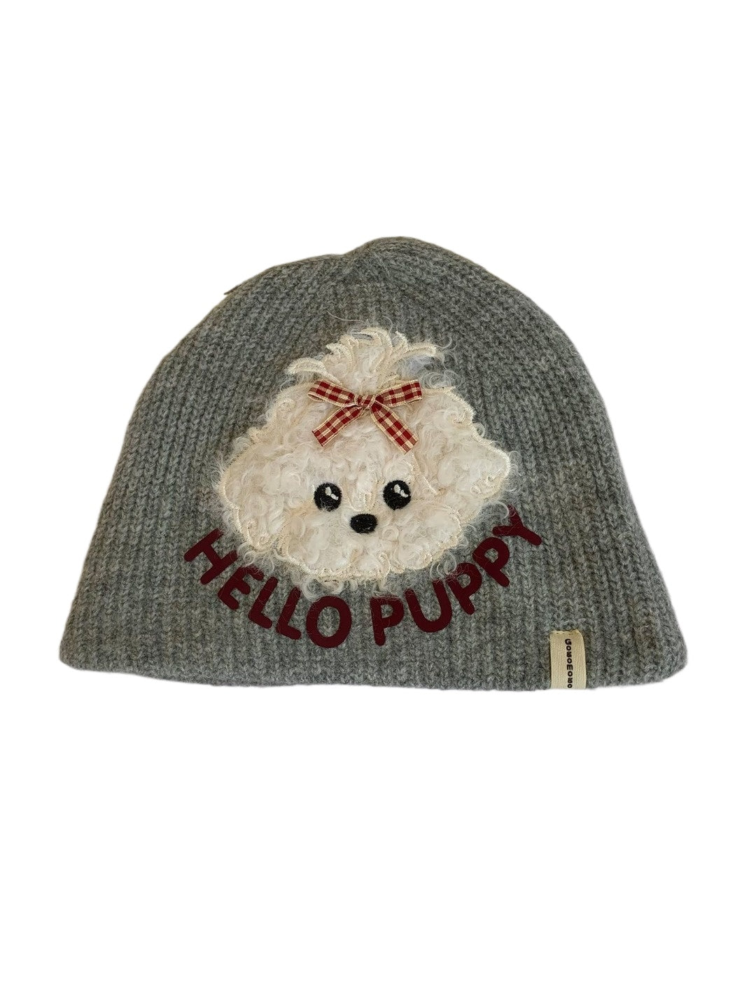 Haila - Textured Puppy Knit Beanie