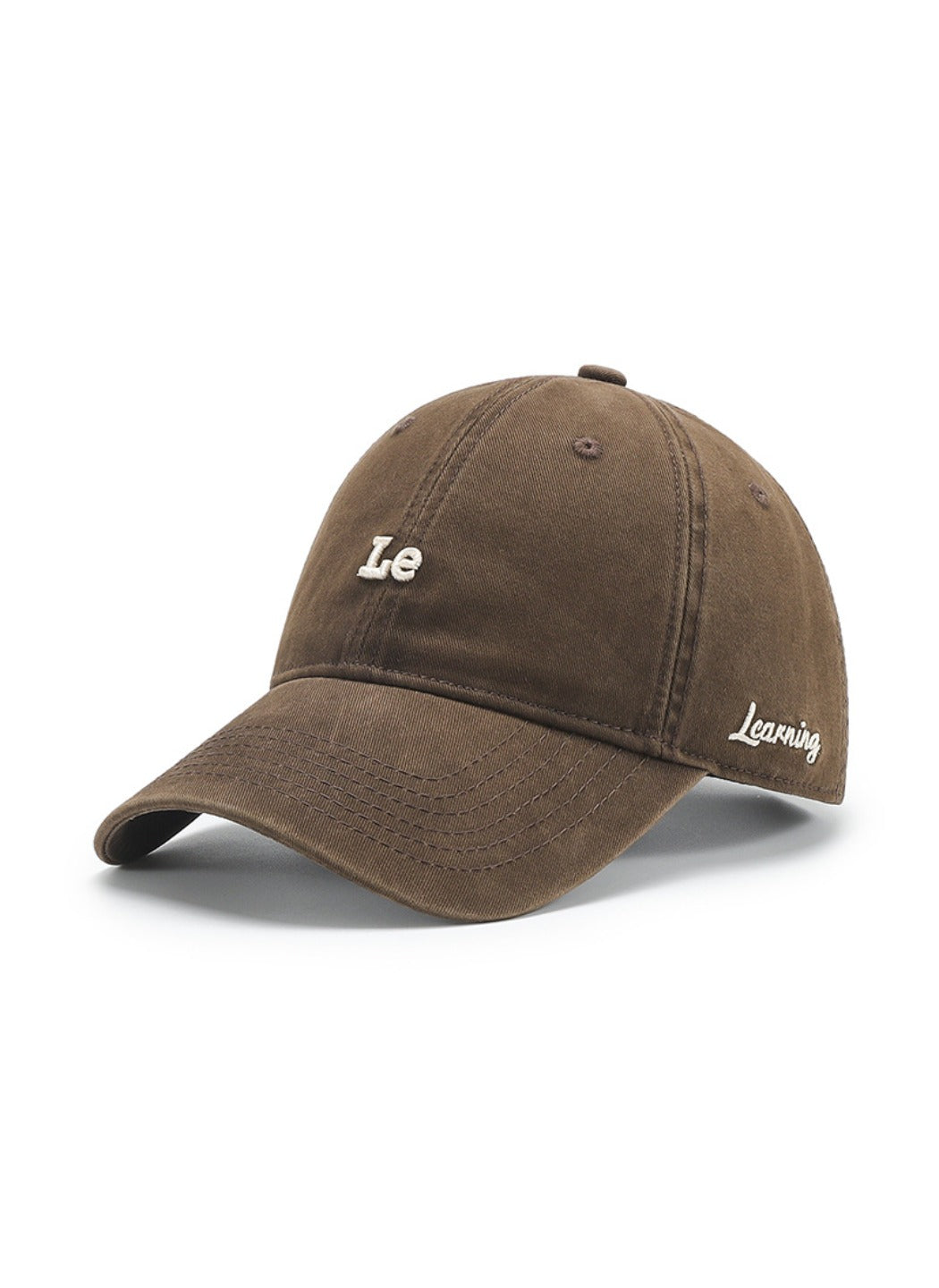 Haila - Casual Letter‑Print Curved‑Brim Baseball Cap
