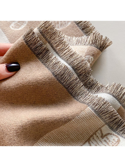 Scarvii – Romantic Heart Pattern Winter Scarf