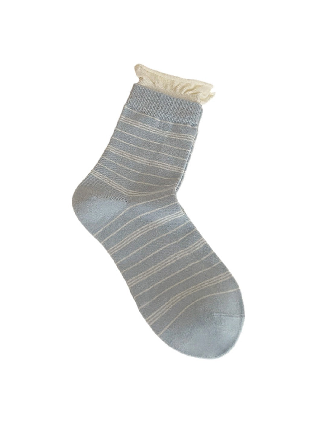 Rufia - Striped Mid-Calf Casual Socks for Women
