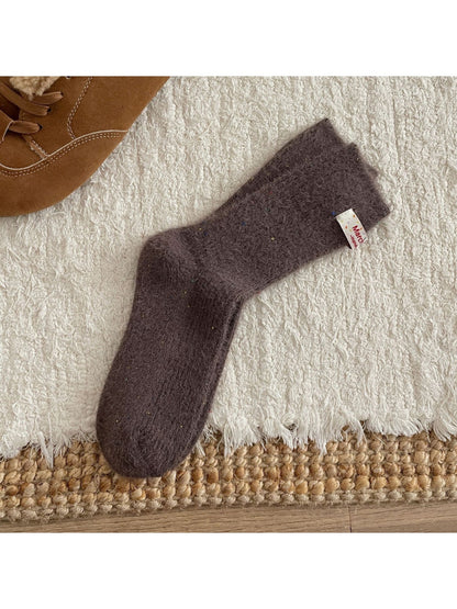Rufia - Dreamy Pastel Solid Color Crew Socks