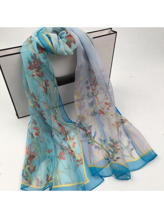 Scarvii - Lily of the Valley Printed Scarf - Versatile & Stylish