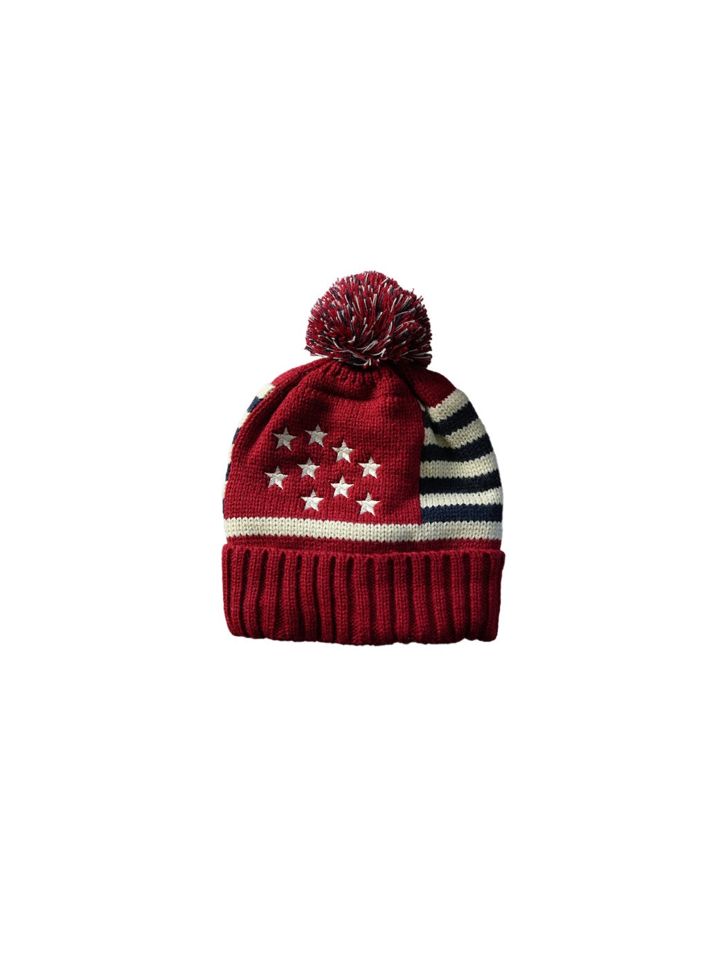 Haila - Winter Knitted Beanie with Flag Pattern