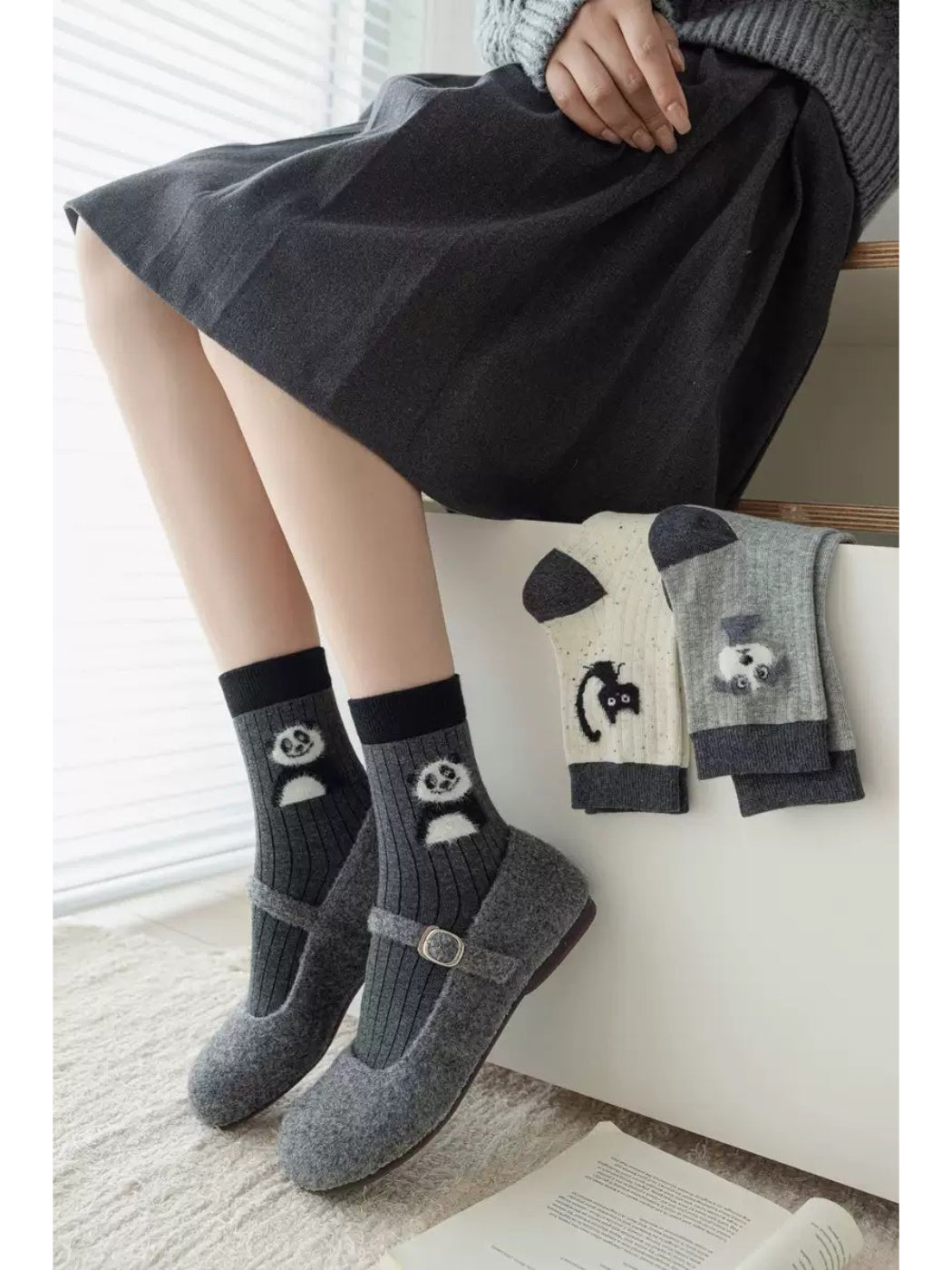 Rufia - Playful Pet Faces Crew Socks