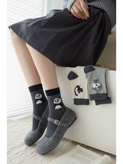 Rufia - Playful Pet Faces Crew Socks