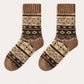 Rufia - Thick Bohemian Pattern Mid-Calf Socks - Soft & Warm