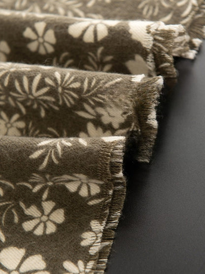 Scarvii - Winter Floral Print Scarf & Shawl