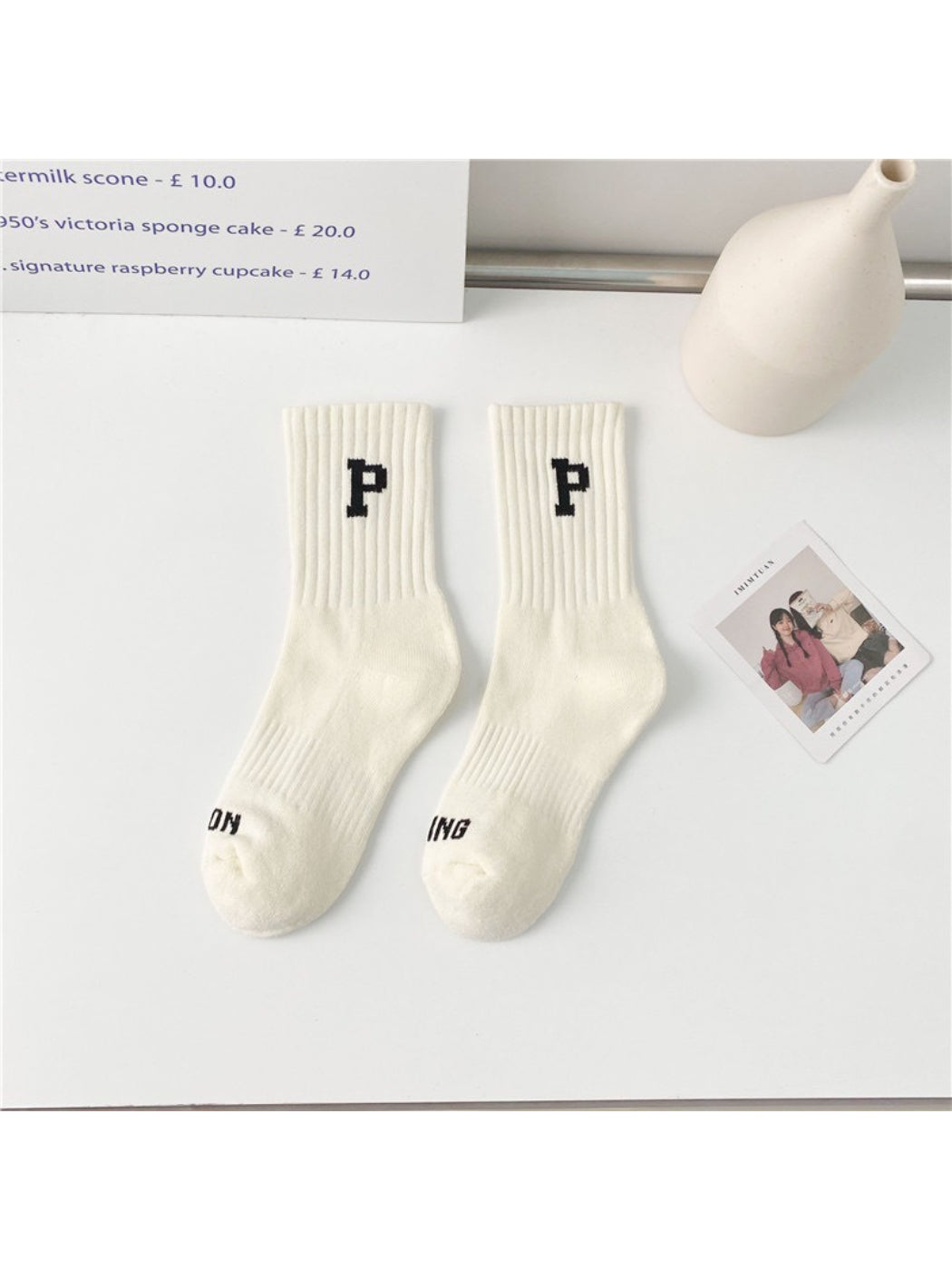 Rufia - Casual Letter Crew Socks product image 4