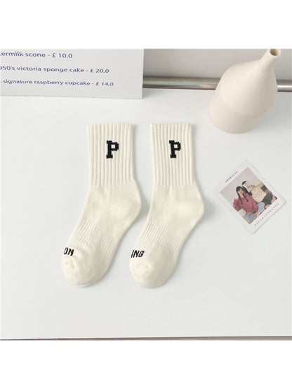 Rufia - Casual Letter Crew Socks product image 4