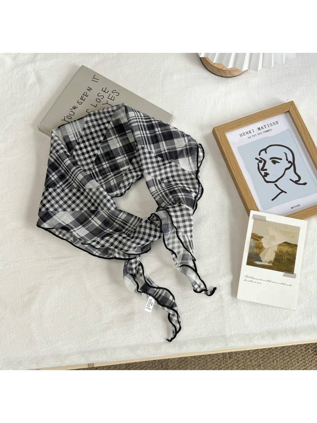 Scarvii - Simple Check Print Fashion Scarf