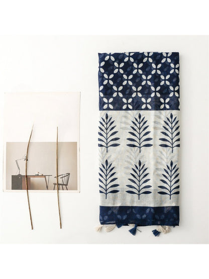 Scarvii - Botanical Border Print Scarf