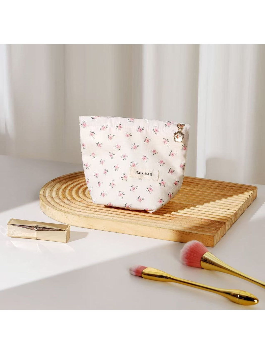 Cosbai - Sweet Floral Cosmetic Pouch Organizer Bag