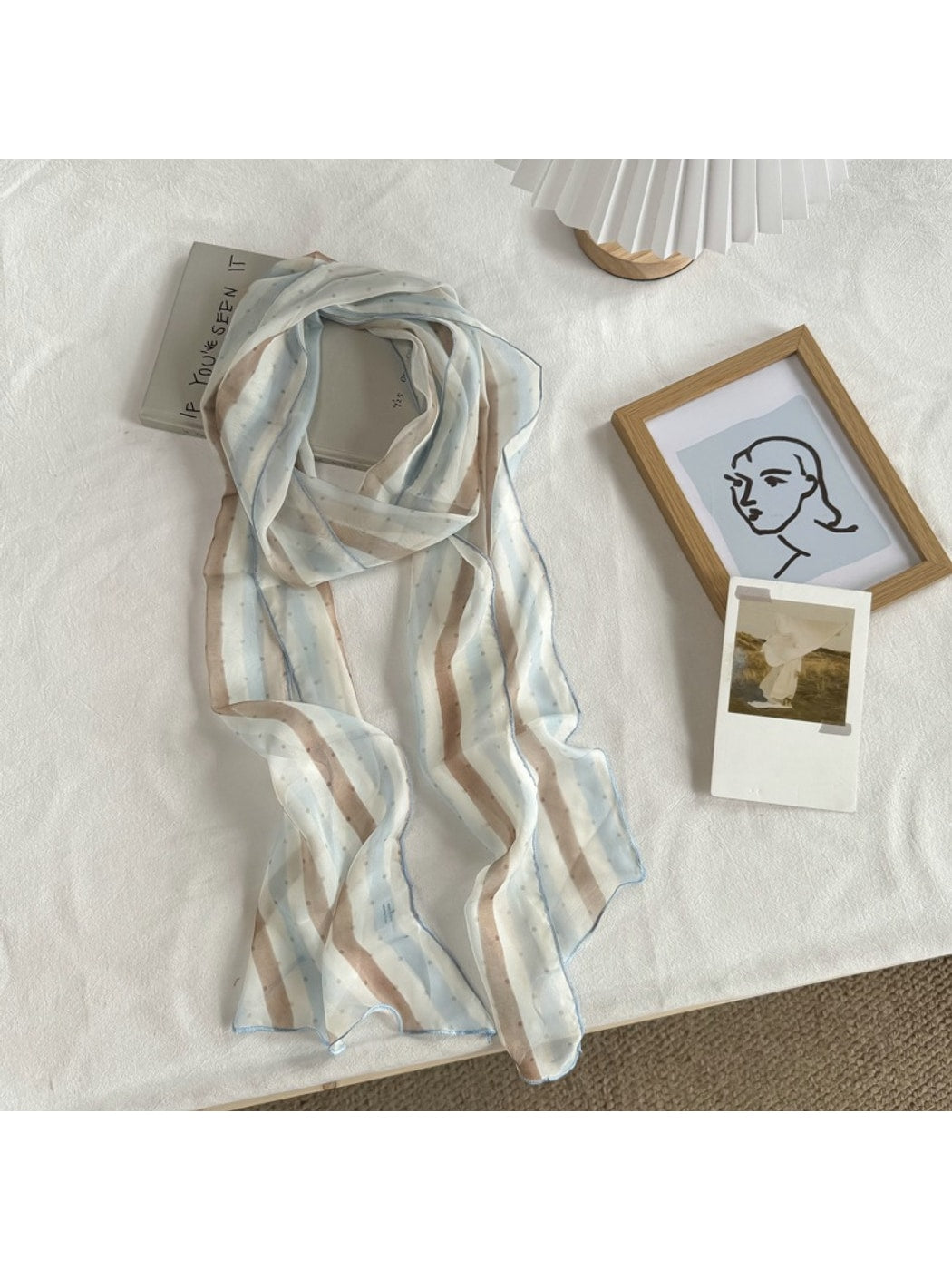 Scarvii - Minimalist Style Pattern Fashion Neck Scarf