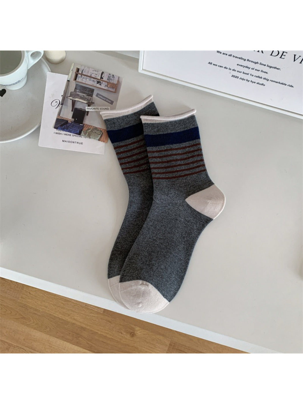 Rufia - Everyday Stripe Crew Socks
