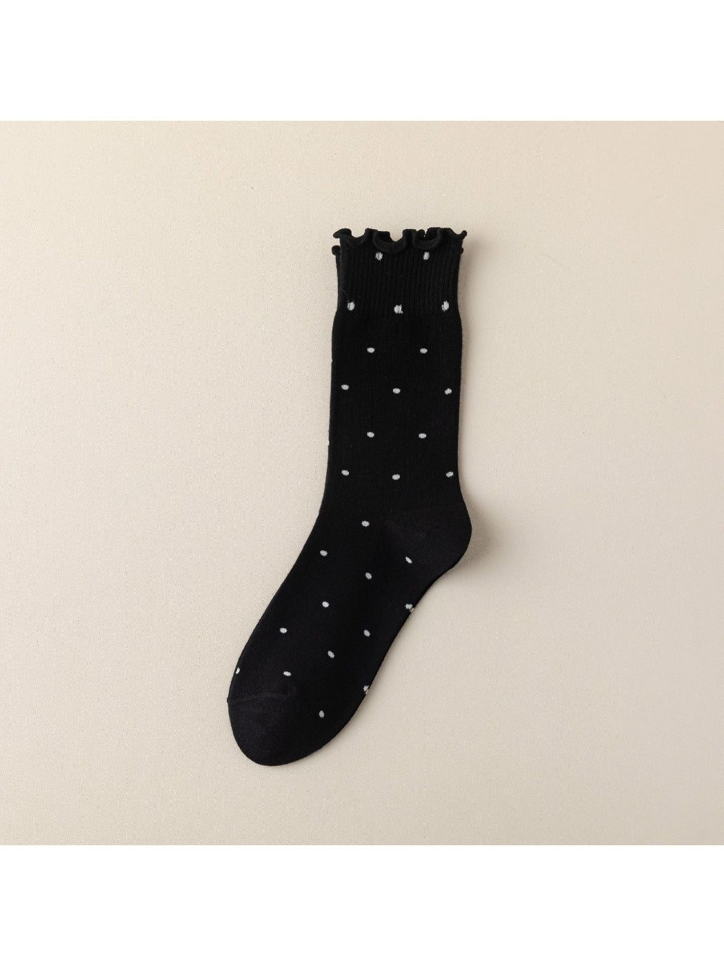 Rufia - Polka Dot Lettuce-Edge Crew Socks product image 4