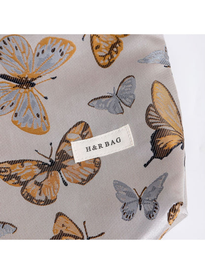 Cosbai - Butterfly Print Handheld Cosmetic Bag