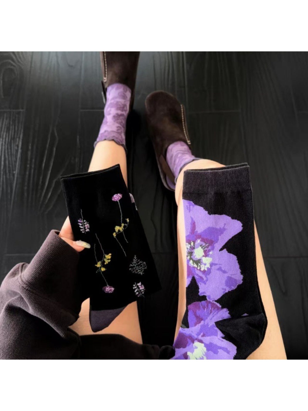 Rufia - Bold Floral Crew Socks product image 2