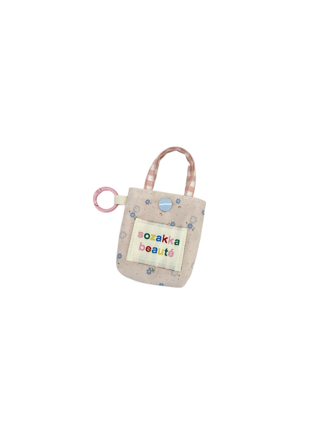 Cosbai - Floral Patchwork Mini Earphone Pouch & Coin Purse