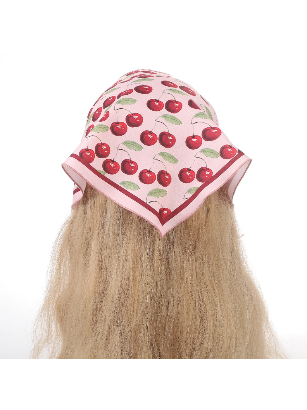 Scarvii Sweet Cherry Print Hair Wrap Scarf