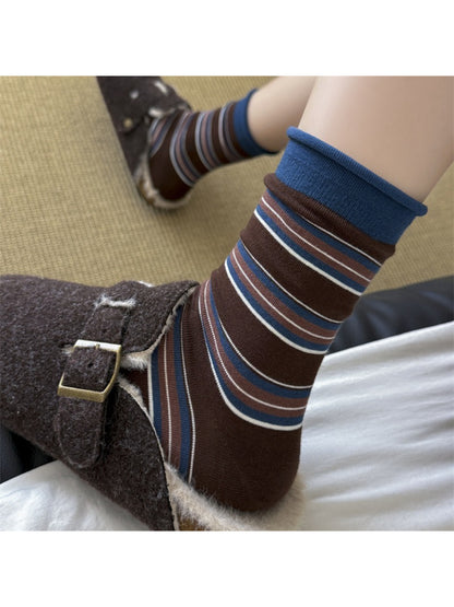 Rufia - Retro Multi Stripe Everyday Crew Socks product image 6