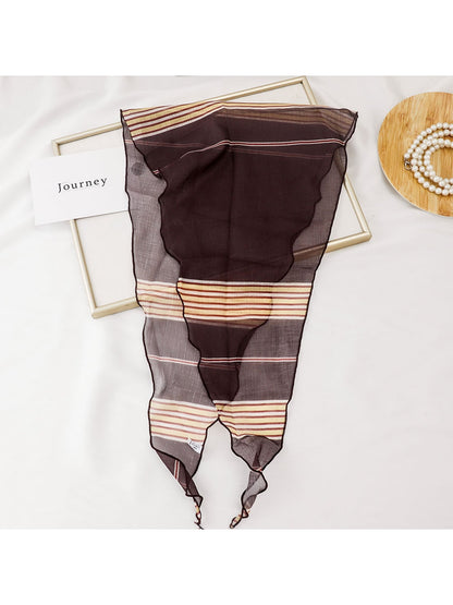 Scarvii - Print Lightweight Fashion Diamond Shaped Scarf
