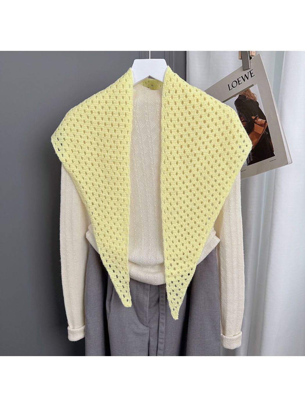 Scarvii - Open Knit Lightweight Tie Scarf
