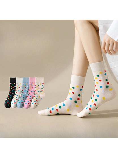 Rufia - Playful Polka Dot Crew Socks product image 1